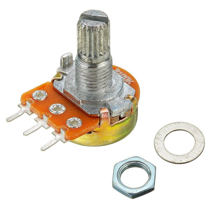 Panel Mount 100K Ohm 1 2 Watt Linear Rotary Potentiometer