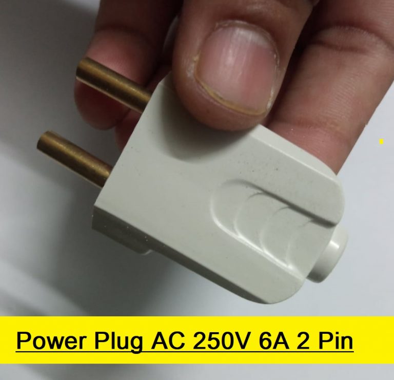 Power Plug AC 250V 6A 2 Pin European Standard Male Plug