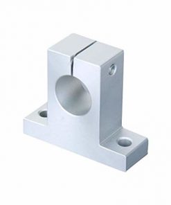 Aluminum Alloy SK25 Linear Rail Support 25mm CNC Linear Motion Shaft Holder Vertical Shaft Support Bracket Silver Color