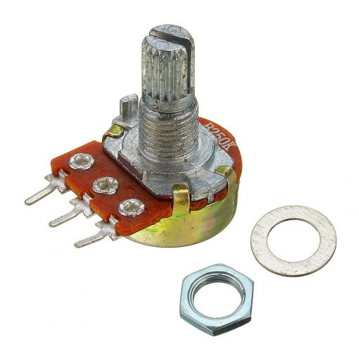 Panel Mount 250K Ohm Linear Potentiometer