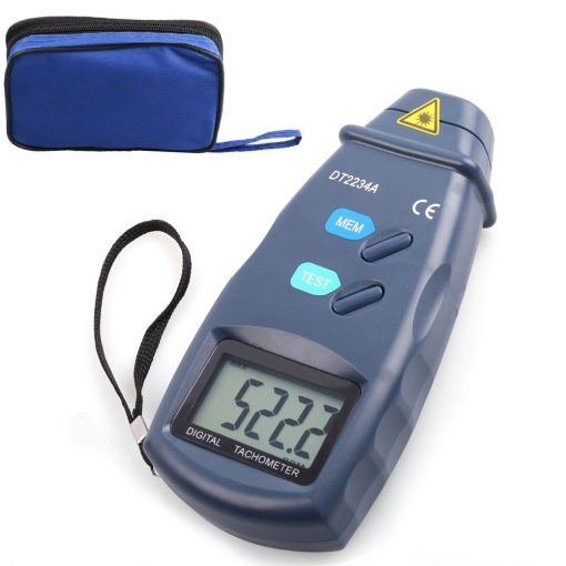 Digital Tachometer DT2234A Non-Contact Laser Type Photo Contact Digital Tachometer 5-Digit LCD Digital Tach Meter