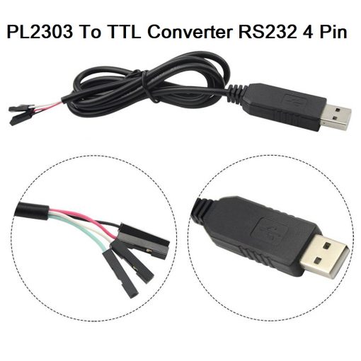 Serial USB PL2303 To TTL Converter RS232 4 Pin 5V Adapter Module With Cable PL 2303 Board For Arduino Uno