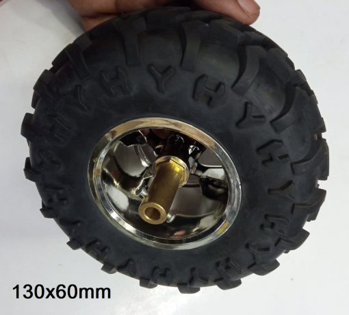 Smart Robot Robotics Wheel Rubber Tire With 6mm Coper Hex