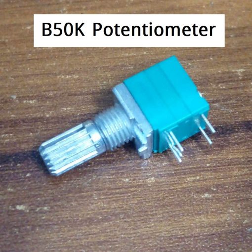 RV09 9mm Square Stereo 50K Linear Potentiometer With Spline Shaft Vertical 5 Pin Rotary Stereo Volume Control B503 Potentiometer