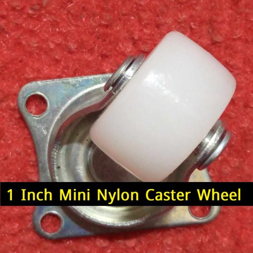 1 Inch Mini One Inch Nylon Caster Wheel 1 Inch Caster Wheel Tools Without Bearing & Without Lock For Smart Robot Car Wheel Project