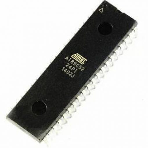 AT89C52 89C52 AT89C52-24PI AT89C52-24PU AT89C52-24PC IC DIP-40 Microcontroller IC 8-Bit 24MHz 8KB Flash Memory Through Hole Integrated Circuits MCU Chip