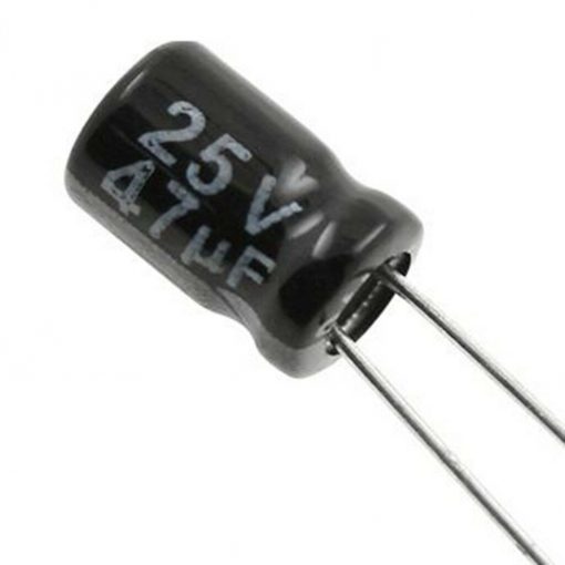 Electrolytic Capacitor 47uF 25V Radial Polarized Aluminum Electrolytic Capacitor