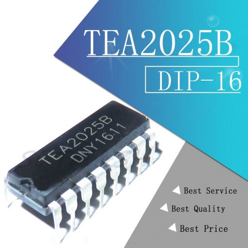 TEA2025 TEA2025B TEA-2025 2025 DIP-16 Audio Amplifiers IC Amplifier Board IC Dual In Line Package Chip 16 Pin Leads