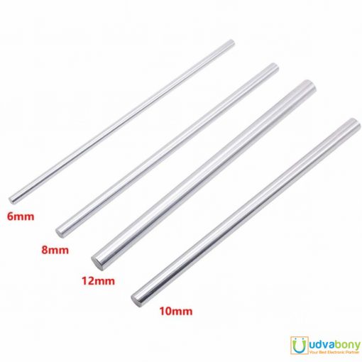 Linear Rod Round Rail Shaft 8mm Diameter 500mm Length Chrome Plated CNC Machine 3D Printer