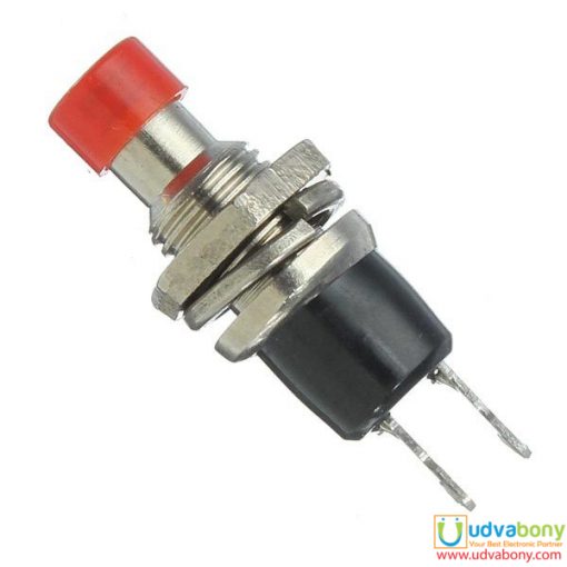 Mini Push Button 2 Pin AC 250V 1A SPST Momentary On Off Normally Open Lockless Momentary Push Button Switch