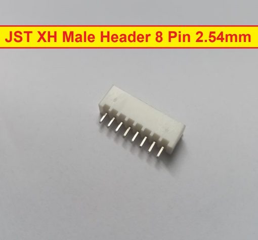 Female Housing JST XH Male Header 8 Pin 2.54mm Pitch Male Connector For Electronics Projects PCB Mount Circuit Breadboard Friendly DIY