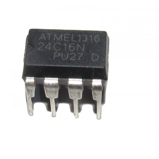 24C16P 24C16 Serial CMOS EEPROM 16K Bit 2Kx8 Serial CMOS EEPROM Memory IC DIP-8 Package I2C Bus IC