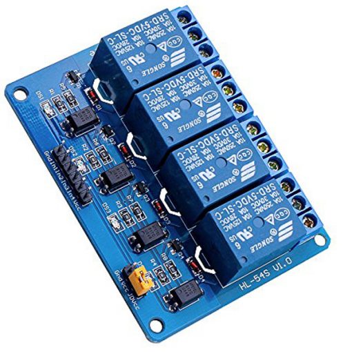 Relay Module DC 5V Four Channel Isolated Relay Control Module With Screw Terminal For Arduino 4 Channel DC5V With Optocoupler Protection