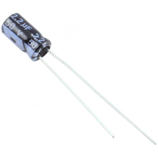 Electrolytic Capacitor 2.2uF 50V Radial Polarized Aluminum Electrolytic Capacitor For Electronic Project Audio Speaker Circuit