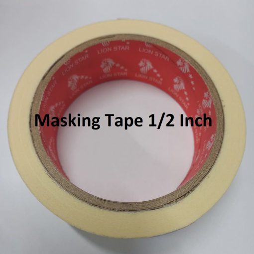 Masking Tape 1.5" Inch Width 38mm Length 20 Meter Multi Purpose Masking Tape Rubber Glue Crepe Paper Masking Tape For Wall Painting Paper Masking Tape