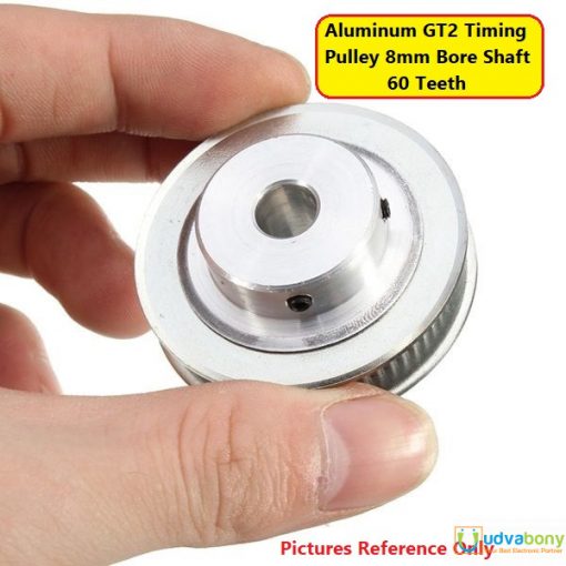 Aluminum GT2 Timing 8mm Bore Shaft Pulley 60 Tooth 6mm Belt For CNC Machine 3D Printer DC Gear Motor Parts Puli