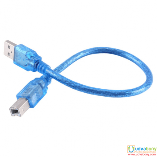 High Speed USB 2.0 Type A To USB Type B Male 30cm Digital Data Cable Cord For USB Printer Scanner Digital Camera, Arduino Uno Arduino Mega 