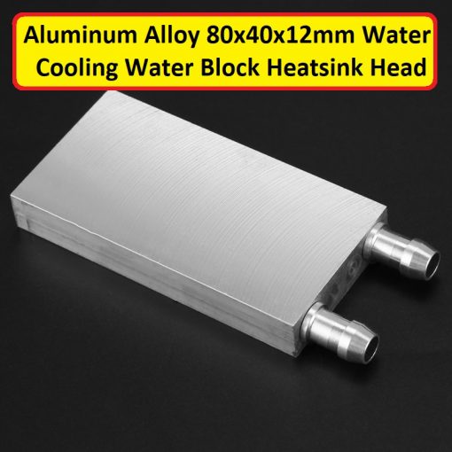 Aluminum Alloy 80x40x12mm Water Cooling Water Block Heatsink Head