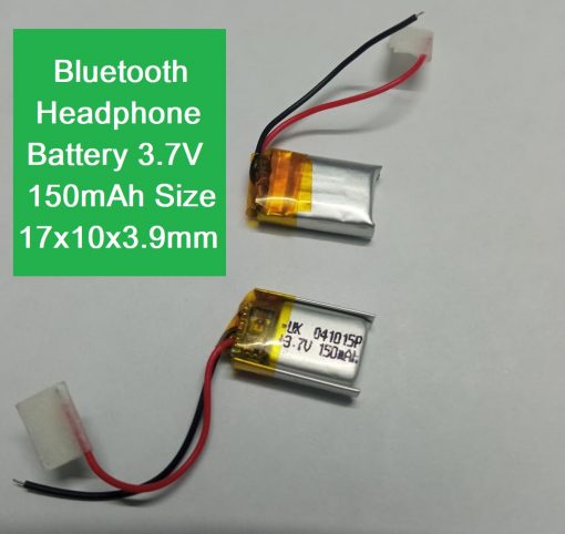 Bluetooth Headphone Battery 3.7V 150mAh Lithium Polymer Rechargeable Lipo Battery