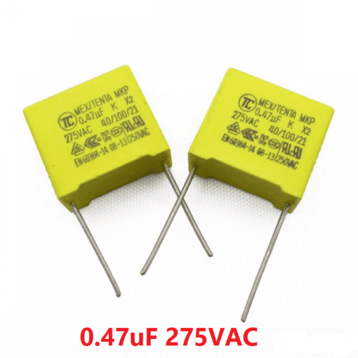 Box Type 0.47uF 275VAC Electric Power Polypropylene Metal Film Capacitor (