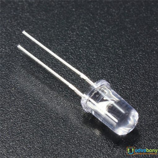 Water Clear LED White 5mm Ultra Bright Transparent Round 5mm LED Light Emitting Diode Water Clear White Light Bulbs For Electronics Project 