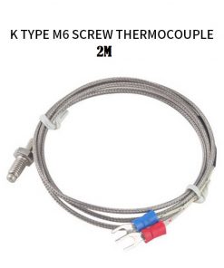 K Type Thermocouples 2 Meters Cable Probe M6 Screw For Industrial General Purpose Temperature Controller Sensor