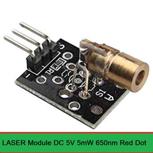 LASER CIRCUIT Board Module DC 5V 5mW 650nm 3 Pin RED Dot Laser Diodes ...