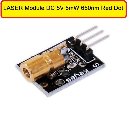 LASER Module DC 5V 5mW 650nm Red Dot Laser Diodes Module Pointer Copper Head Adjustable Red Laser Dot Diode Circuit  Mini Laser Pointer