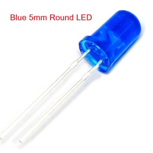 LED Blue 5mm Round Basic LED Light Emitting Diode Basic Blue Light Bulbs For Electronics Project 