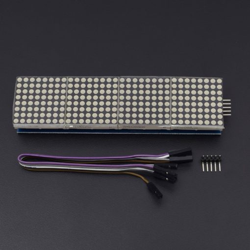 MAX7219 Dot Matrix Module For Arduino Microcontroller 4 In 1 Display With 5 Pin Line MAX 7219 Display 