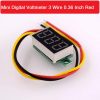 Mini Digital Car Voltmeter 3 Wire 0.36