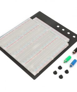 GAINT BREADBOARD 3220 Breadboard Giant Solderless 3220 Tie Points Pin Leads Brass Metal Clips White Bread Board With Plate & Binding Post