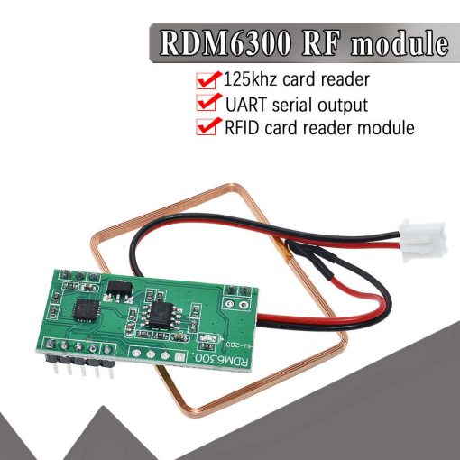 RFID RDM6300 125Khz EM4100 Reader Module UART Output Access Control System Compatible RDM 6300 For Arduino DIY