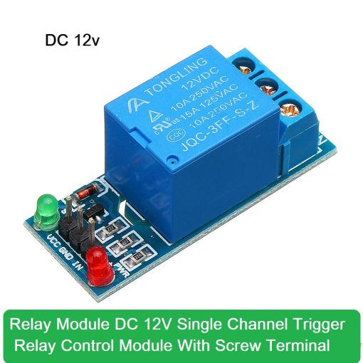 Relay Module DC 12V Single Channel Trigger Relay Control Module With Screw Terminal For Arduino One Channel DC12V Relay Circuit Board