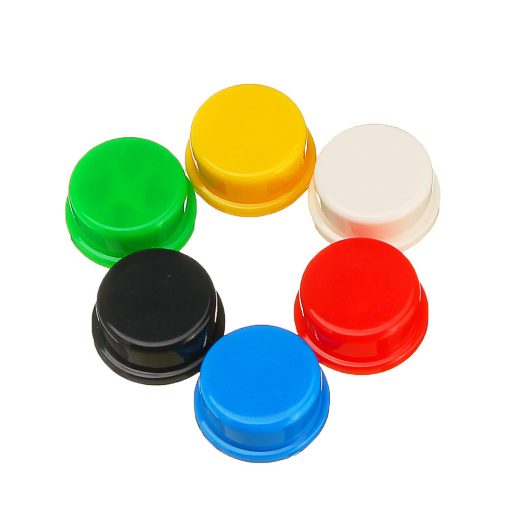 Round Cap 12x12x7.3mm Push Button Multicolor Round Caps