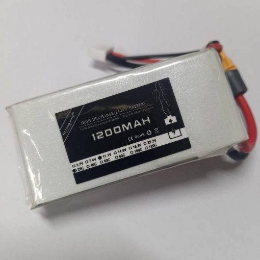 XT 60 Lipo Battery 1200mAh 11.1V 3S 25C JST XH 2.54mm