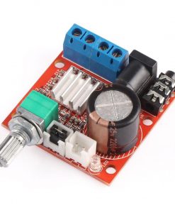 RED / BLACK PCB Volume POT With PAM8610 Amplifier Circuit Dual D Class 2x10W 12V Amplifier Circuit For 10W Speaker PAM8610 Amplifiers Module