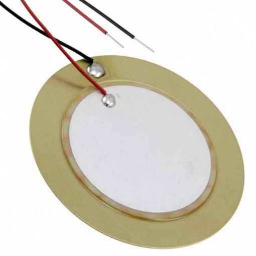 35mm PIEZO ELEMENT Buzzer Wire Copper Piezo Element 35mm Sounder Sensor Trigger Drum Disc Vibration Knock Sensor With Cables