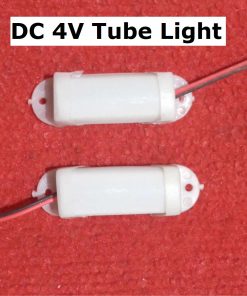 2PCS - 4V WHITE Color Tube Light DC 4V 2