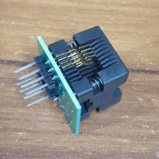 SOIC8 SOP8 To DIP8 Programmer Adapters Socket Converter Module 150mil 200mil For 25xx EEPROM Flash 8 Pin SMD Programming Leads 