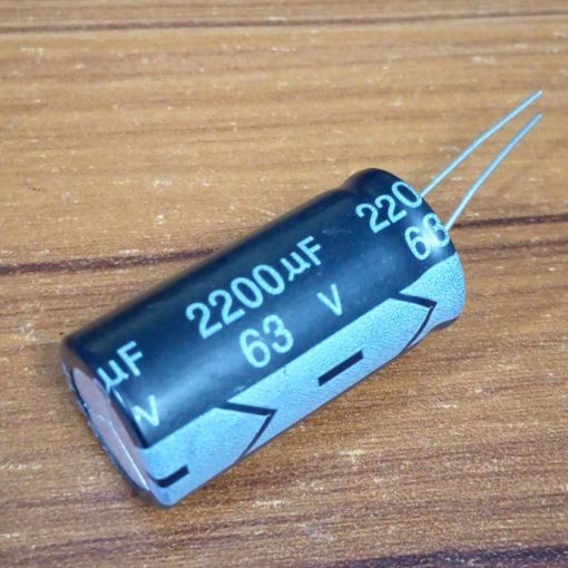 2200uF 63V Capacitor RADIAL Electrolytic Capacitor 2200uF Capacitor 63V 2200uF Radial Polarized Aluminum Electrolytic Capacitors 2 Pin Leads