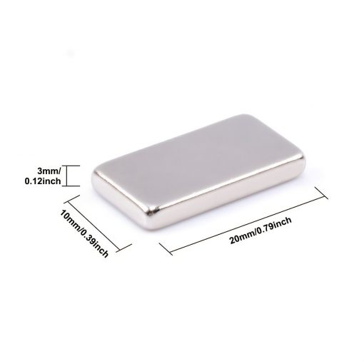 20x10x3mm Rectangular Neodymium Magnet 20x10x3mm Industrial Super Strong Neodymium Magnets Super Strength Permanent Magnet For Garage Craft Art