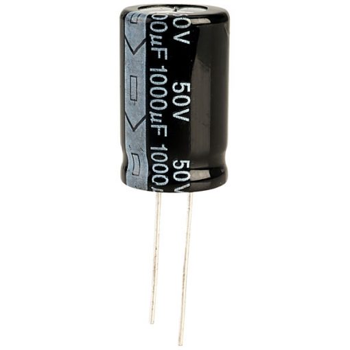 RADIAL 1000uF 50V Electrolytic Capacitors 1000uF 50V Radial Polarized Aluminum Electrolytic Capacitor THT Electrolytic Radial Capacitors Electronics Circuitry & Parts