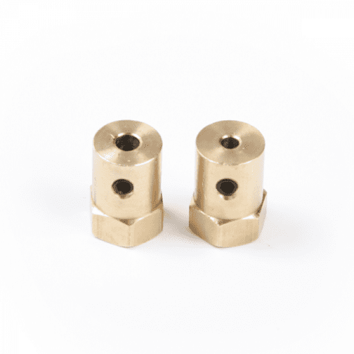 Hex Motor Shaft Coupling 3mm Brass Hex Coupler 18mm Length For DC Gear Motor Shaft Smart Toy Car Wheel Joint