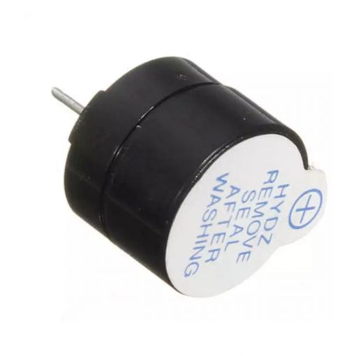 BALCK 12mm Diameter Universal Mini Buzzer Piezoelectric 3V 5V 12V Magnetic 85dB Long Continuous Beep Tone Buzzer 2 Pin Leads Connections Leg