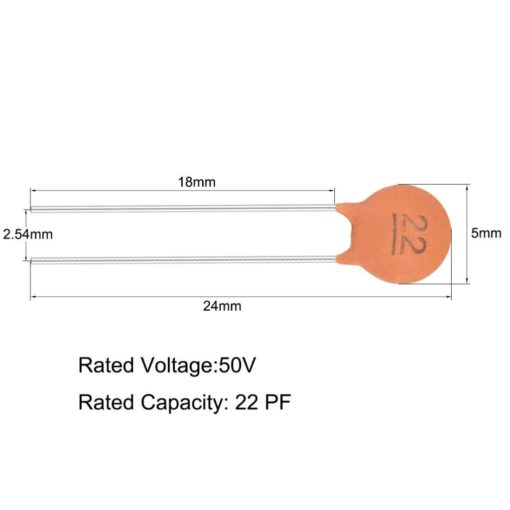 22pF Ceramic Capacitor 22pF 50V Disc Ceramic Capacitor