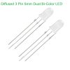 Supper Bright Diffused 3 Pin 5mm Dual Bi-Color LED Diode Lights Emitting Diodes LEDs Blinking Bulb For Electronics Science Project