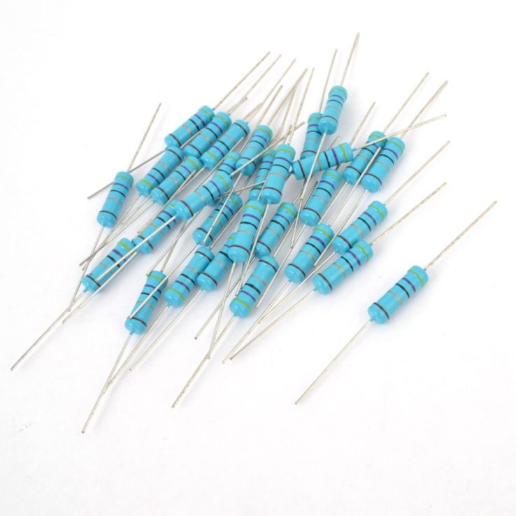 1% 0 Ohm Resistor 0 Ohm Carbon Film Resistor 1/4W