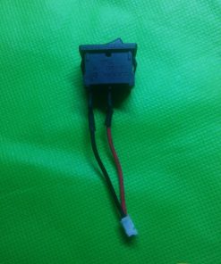 Rocker Boat Switch 6A AC 250V Black With Cable