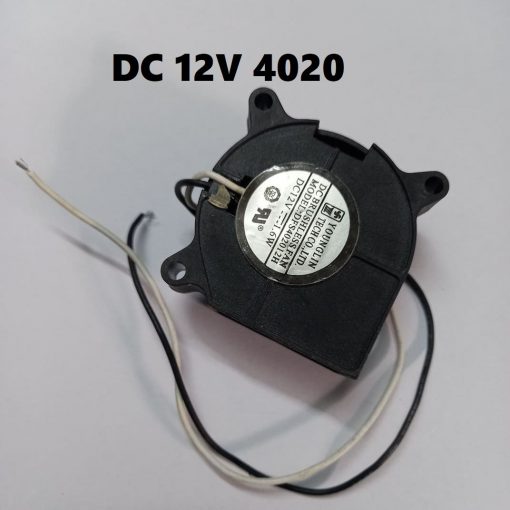 Cooling Blower Fan DC 12V 40x20mm Radial Turbine Blower Brushless Exhaust Fans 4020 With Short Cable